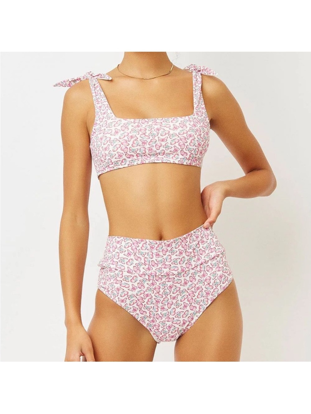 Frankies Bikinis NWT Papillon Bikini Set Kendall Top Alexis Bottom size small